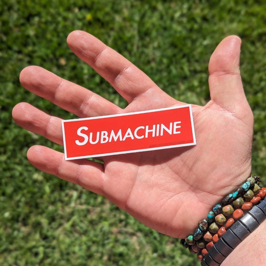 Submachine (Supreme logo) Sticker